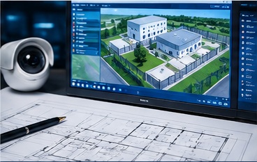 Facility layout used for physical protection system planning