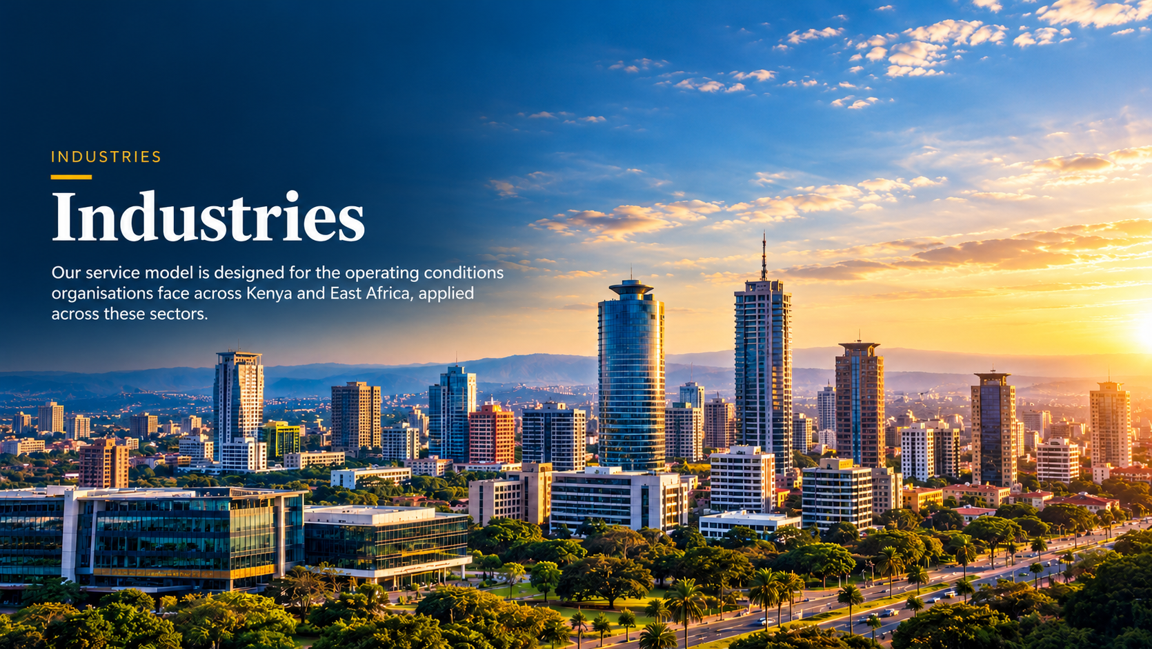 ABSCO Consultancy Services Ltd — Industries served across Kenya and East Africa